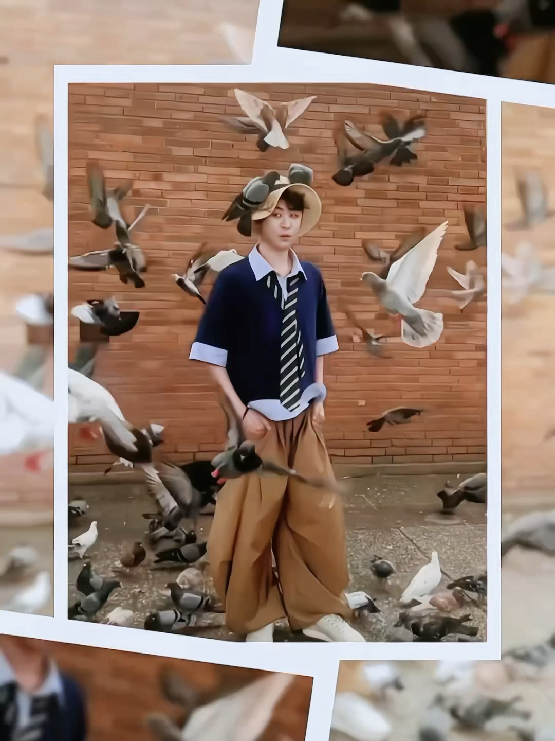 可爱 感觉他和动物都很亲切 