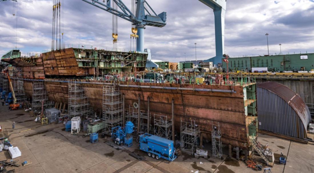 美国船厂空空荡荡，中国工人三班倒！这反差，注定美军霸权走下坡路
当中国葫芦岛造船