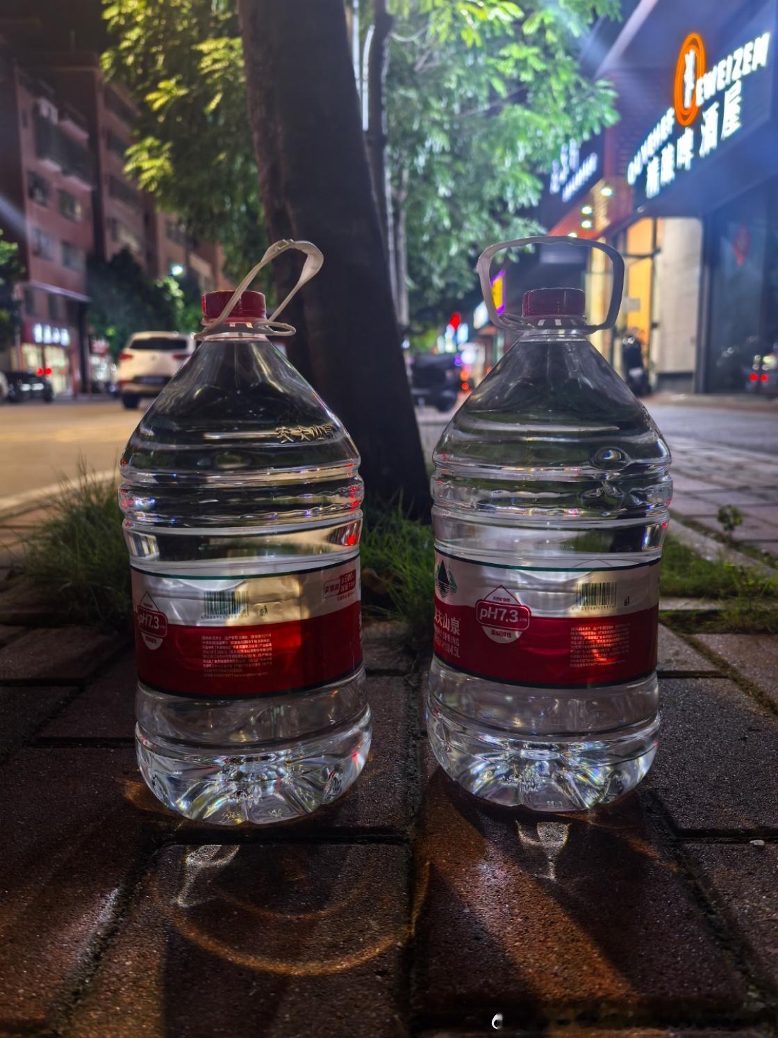 挑战800米提两桶水出门时 小case走500米 手在抖现在 蹲在路边给胳膊做心