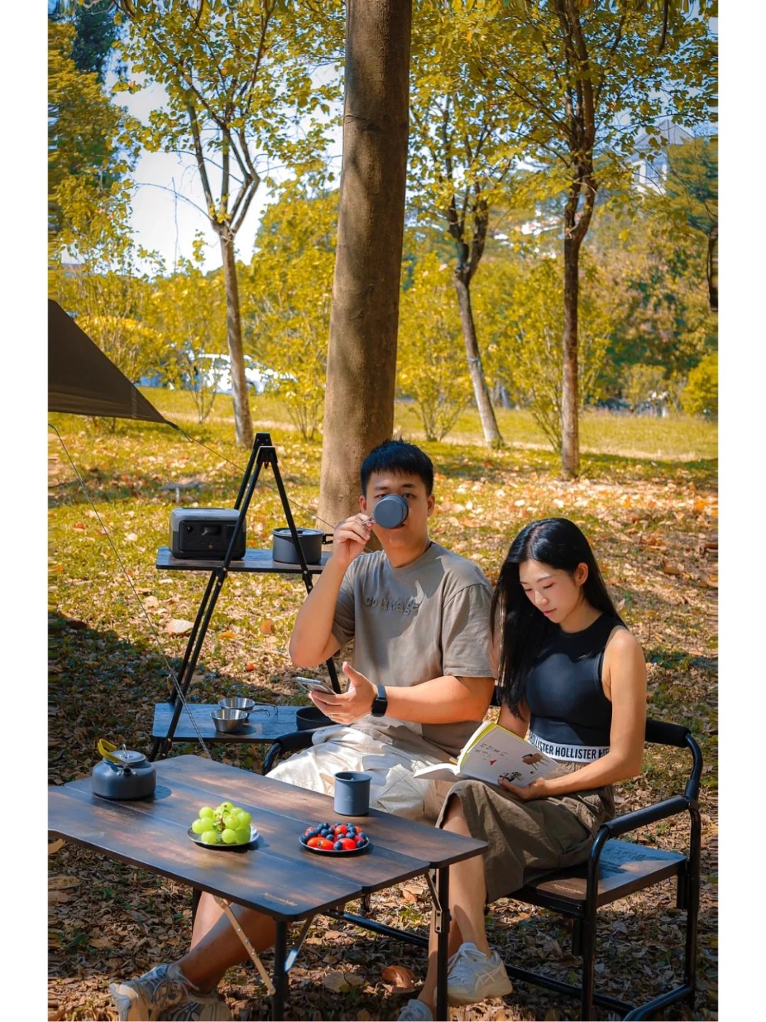 治愈系露营｜🍂来一场秋日落叶露营吧🏕️广州