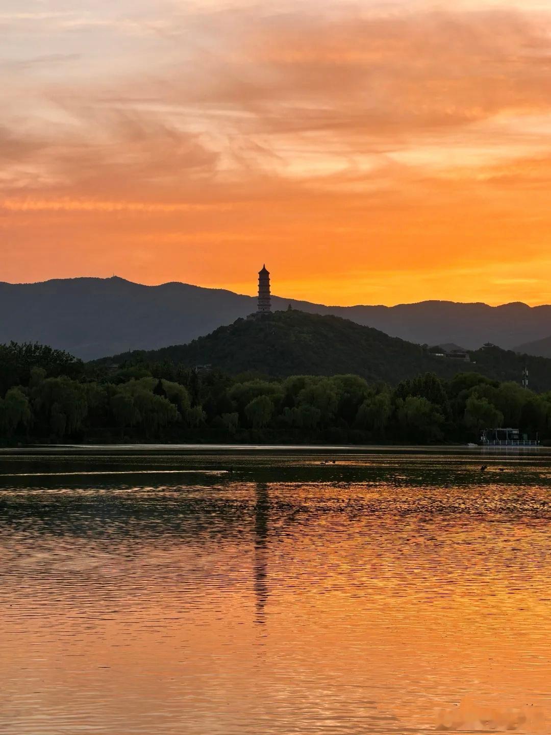 夕阳余晖 北京