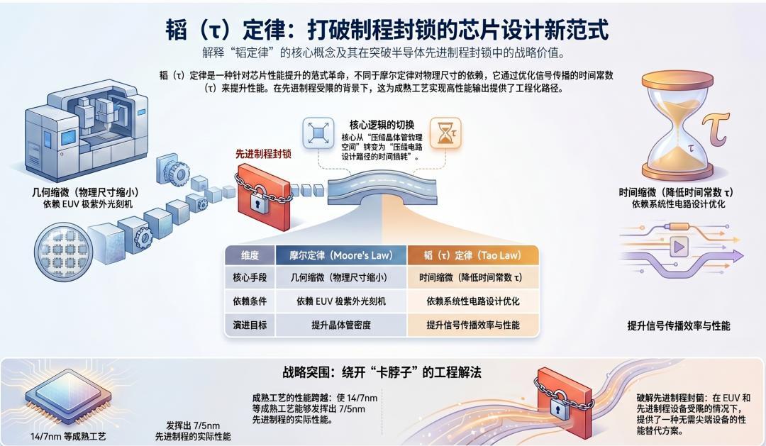华为横空出世“韬定律”！中国首次定义半导体新赛道，彻底打破摩尔定律困局


 