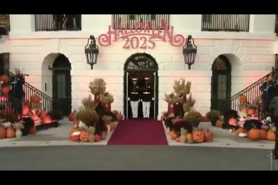 🚨🇺🇸白宫万圣节：糖果大放送，民主进程却停滞不前

特朗普和梅拉尼娅伴着《