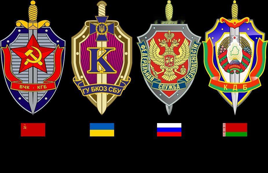 乌克兰国家安全局 俄罗斯国家安全局 白俄罗斯国家安全局标志，都是从苏联时期克格勃