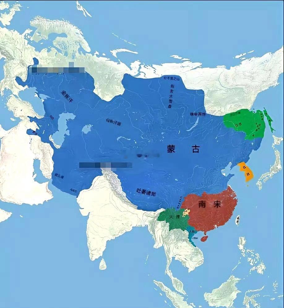 南宋虽然偏安一隅，但至少面对强悍的蒙古铁骑也“倔强”了40余年。其他高丽、大理运