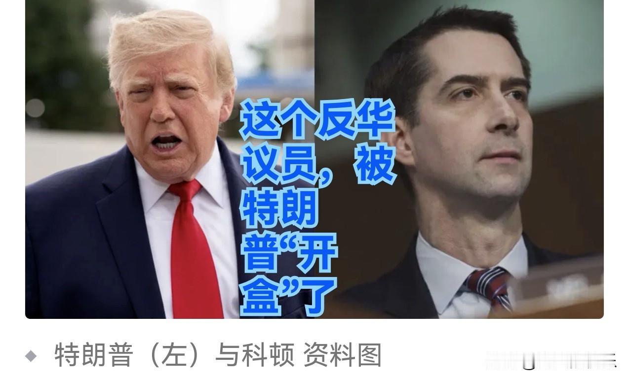 这个反华议员，被特朗普“开盒”了

   据外媒报道日前，美国总统特朗普与共和党