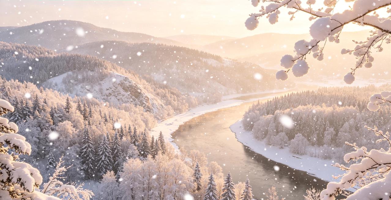 雪落人间，山河尽染，满目皆是温柔浪漫