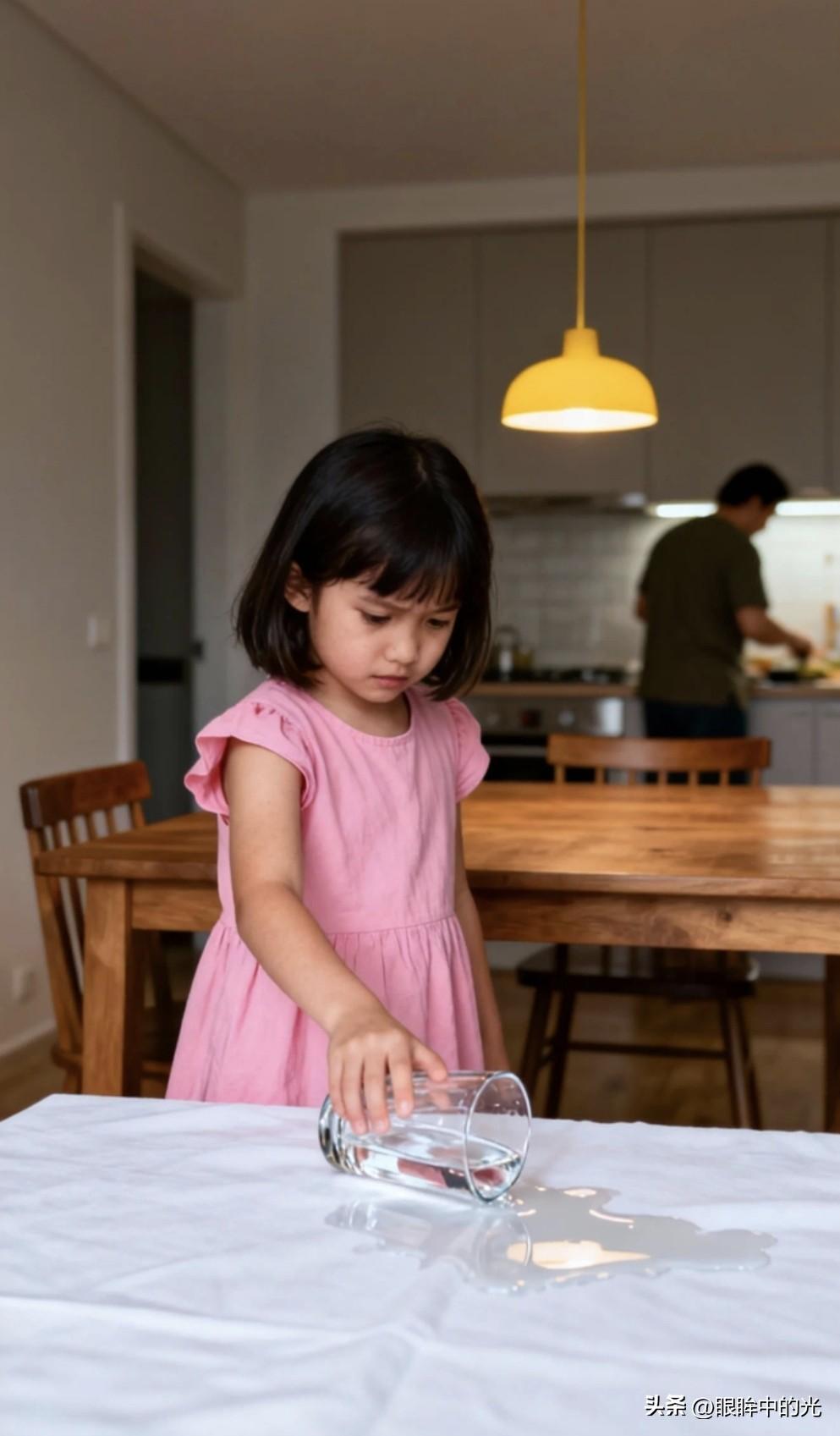 打翻水杯，常被归结为孩子“不小心”或家教“不严”，但更深层的问题，或许是当代家庭