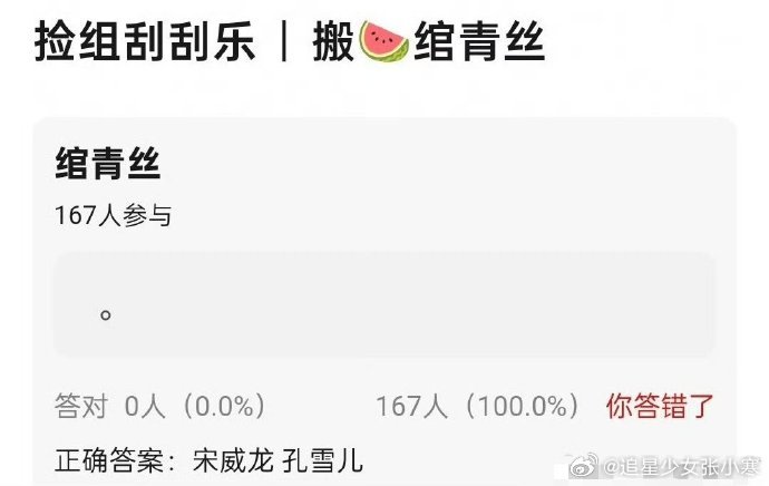 网传宋威龙孔雪儿将出演绾青丝 网传宋威龙孔雪儿将出演绾青丝，这是真的很古早的ip