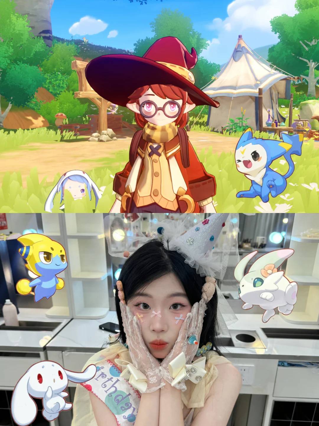 又一年毕业季🎓和洛克王国小精灵合照出片啦