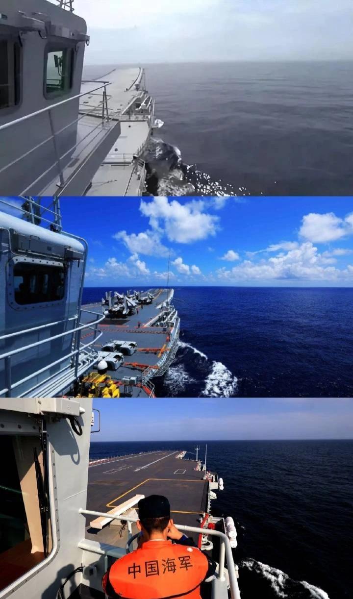 接下来请大家欣赏，战忽局传统技能，把航空母舰拍成渔船！