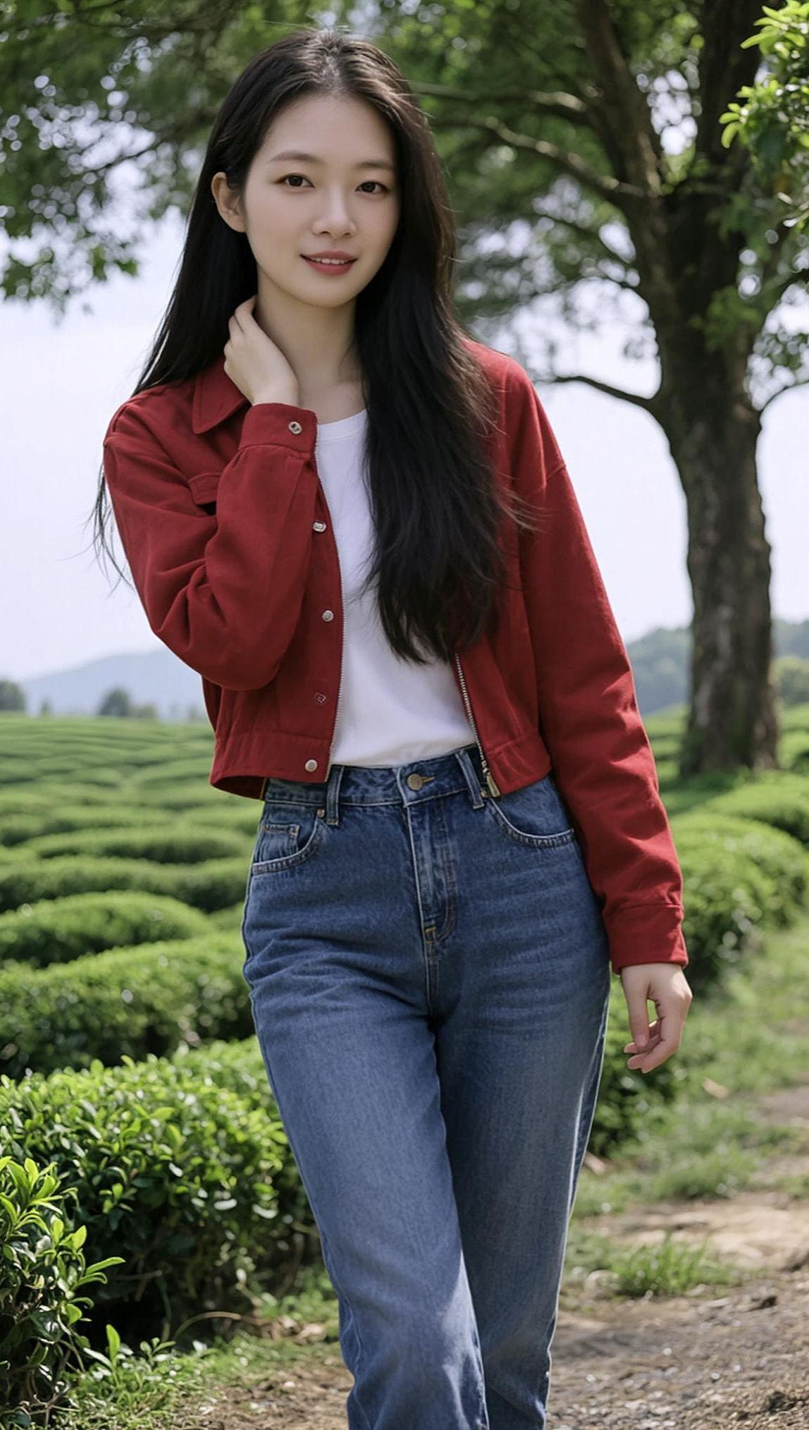 AI茶田生活照 甜系女孩 穿搭颜值日常分享