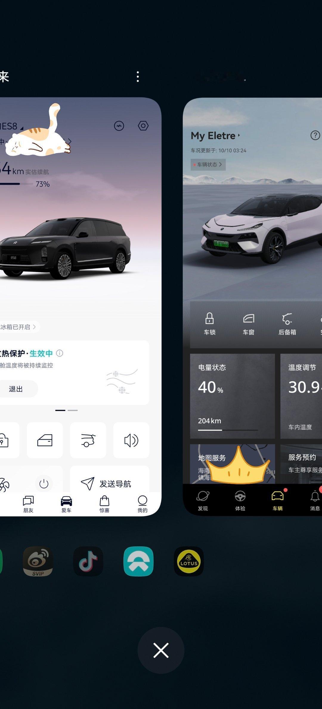 一个是悦己，另一个是？我问的是右边那台新能源汽车 ​​​