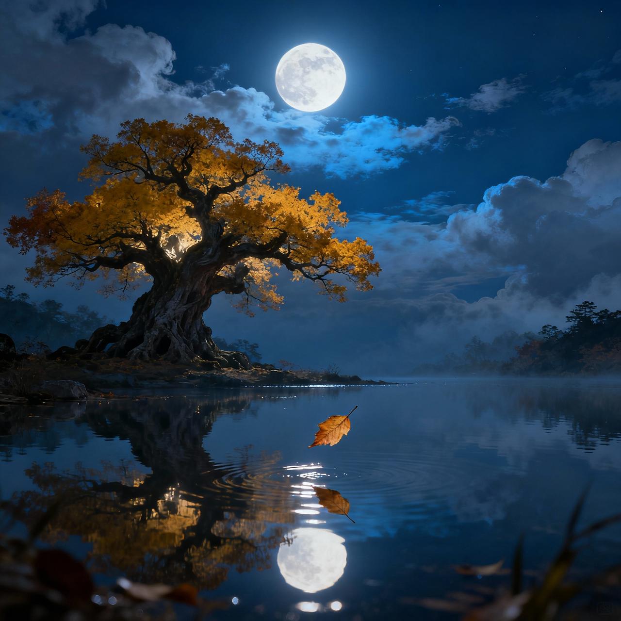 下联：寒云一夜明镜心，求上联。秋月千秋照古今。