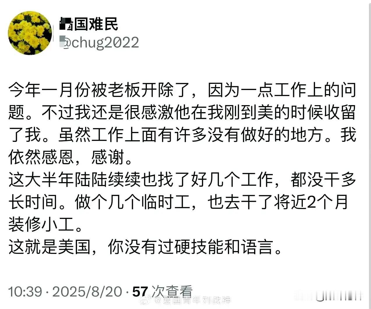认知迷途：当“怀才不遇”的幻梦撞碎在现实围墙

某些怀着移民梦的人始终不愿承认一