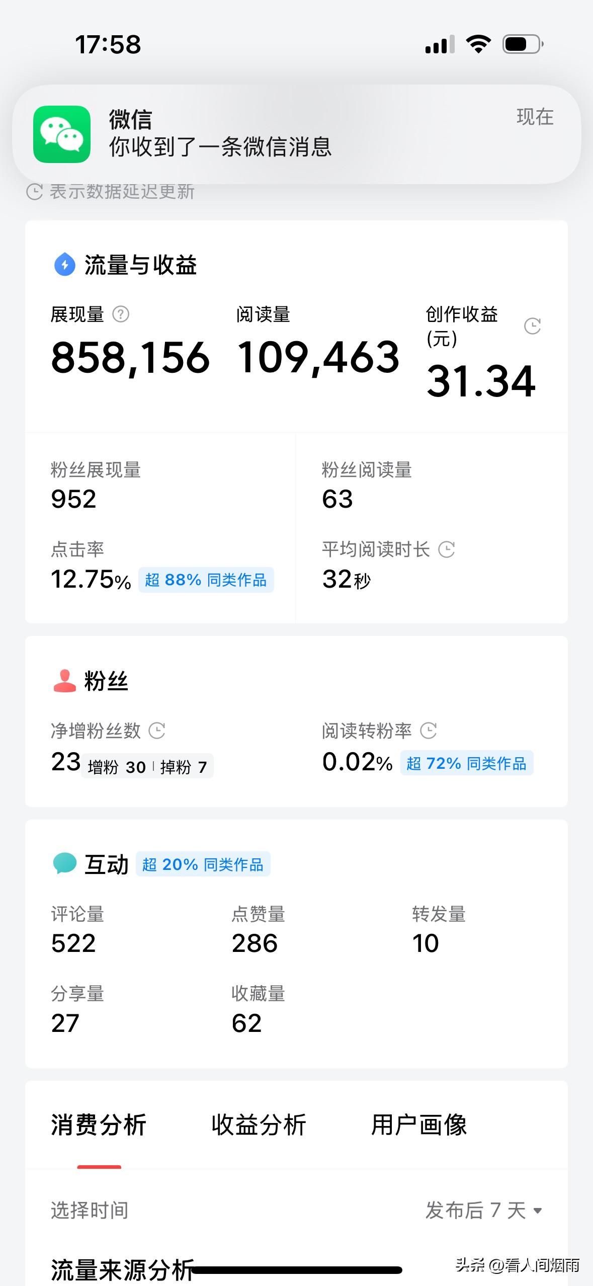 想在头条赚钱的网友们，我劝一句，真的没那么简单。
那些天天晒收益的，一天五六百的