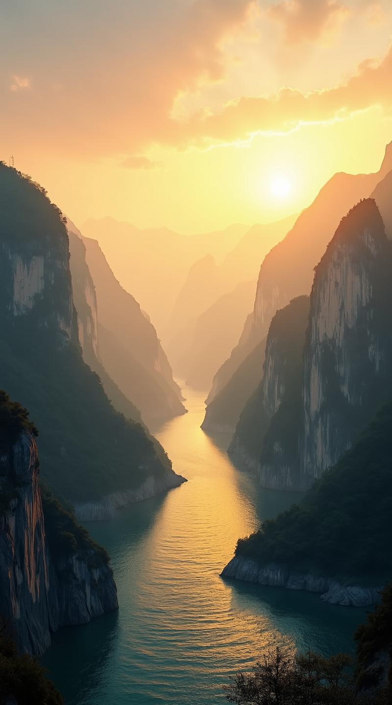 绝美人间仙境山水风景，真的能让人沉醉其中。就拿桂林山水来说，那连绵的山峦在云雾中