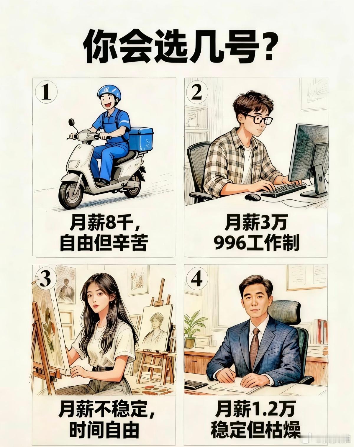 是你会怎么选？ 