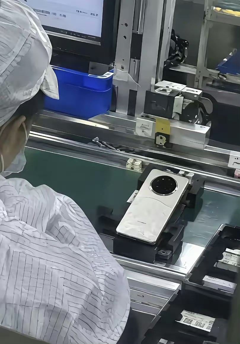 华为Mate90系列曝光我感觉这张图应该是假的，生产车间能带手机进去吗？ ​​​