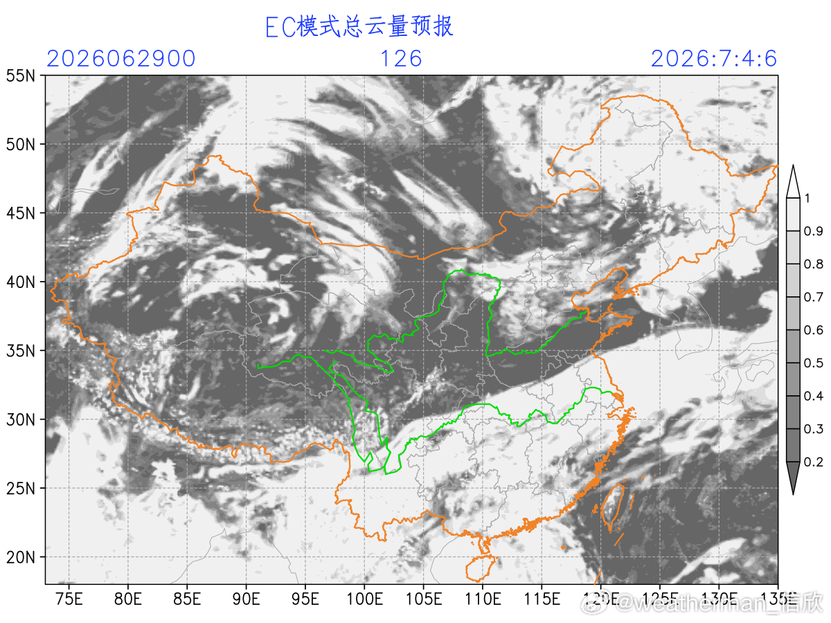 【高温展望】今晚预报，石家庄报7月4日最高42℃。但这个有很大不确定性。图2不同