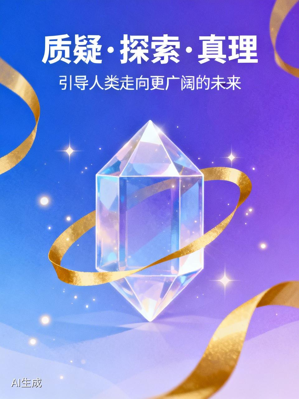 质疑、探索才能发现真理，引导人类走向更广阔的未来。
