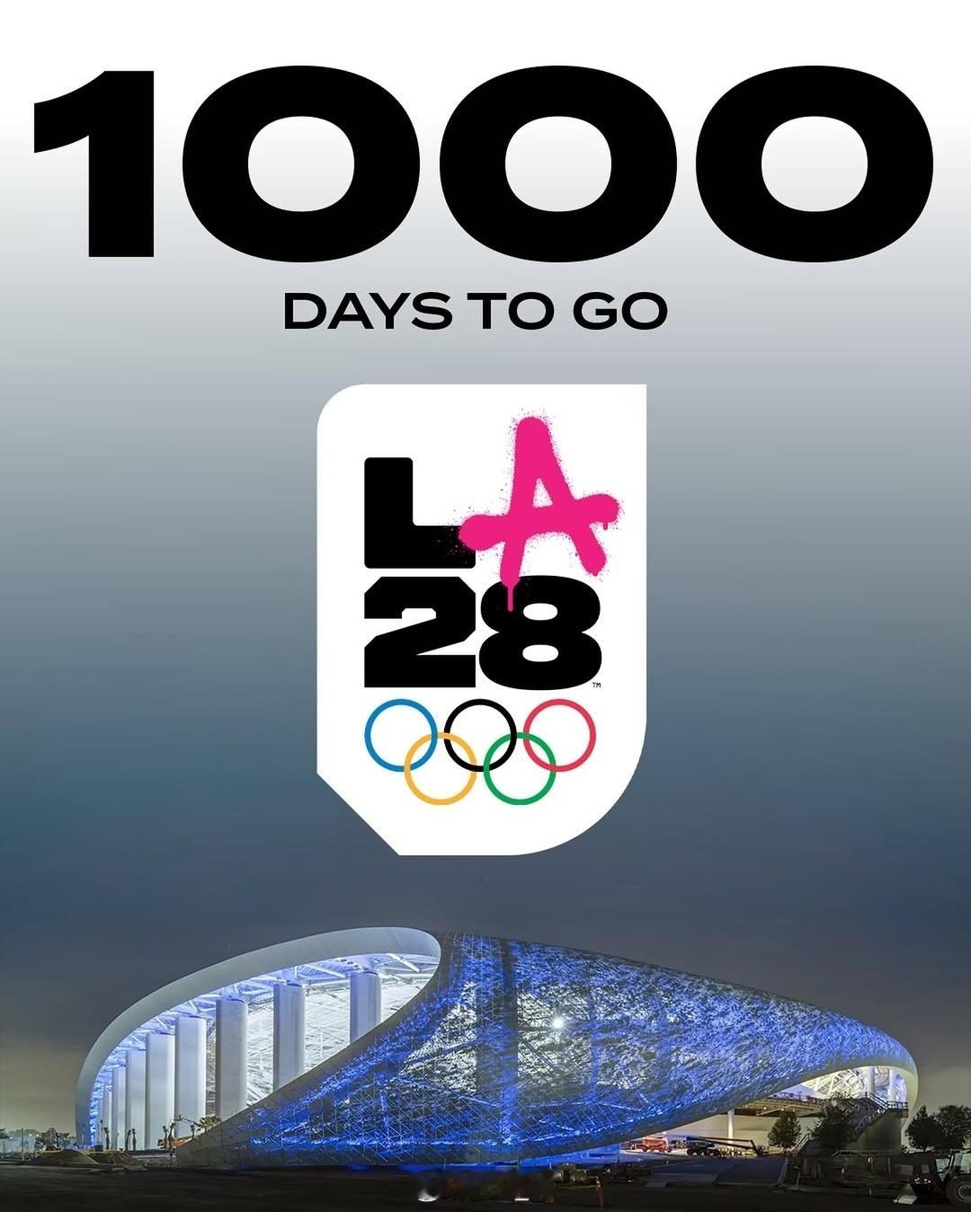 2028年洛杉矶奥运会倒计时1️⃣0️⃣0️⃣0️⃣天 ​​​