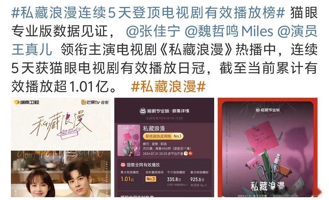 张佳宁、魏哲鸣的私藏浪漫算是有效播剧吗？银行题材里城中之城才是天花板吧 ​​​