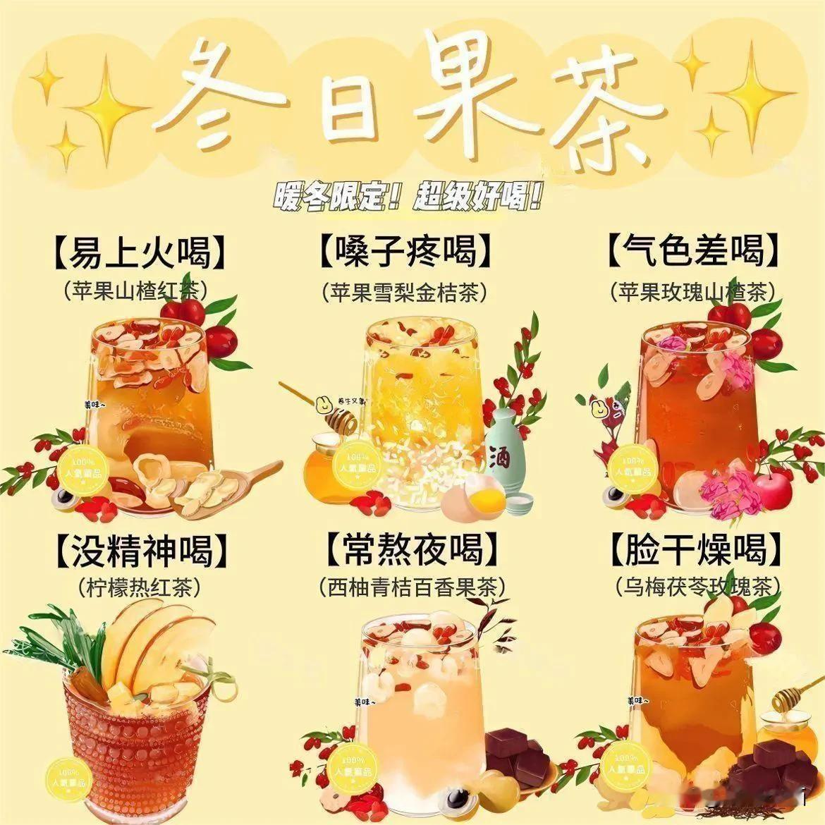 冬天必备的六款冬日果茶
元气红参暖暖茶 四宝茶元气满满 爆款养生茶🍵 葡萄乌龙