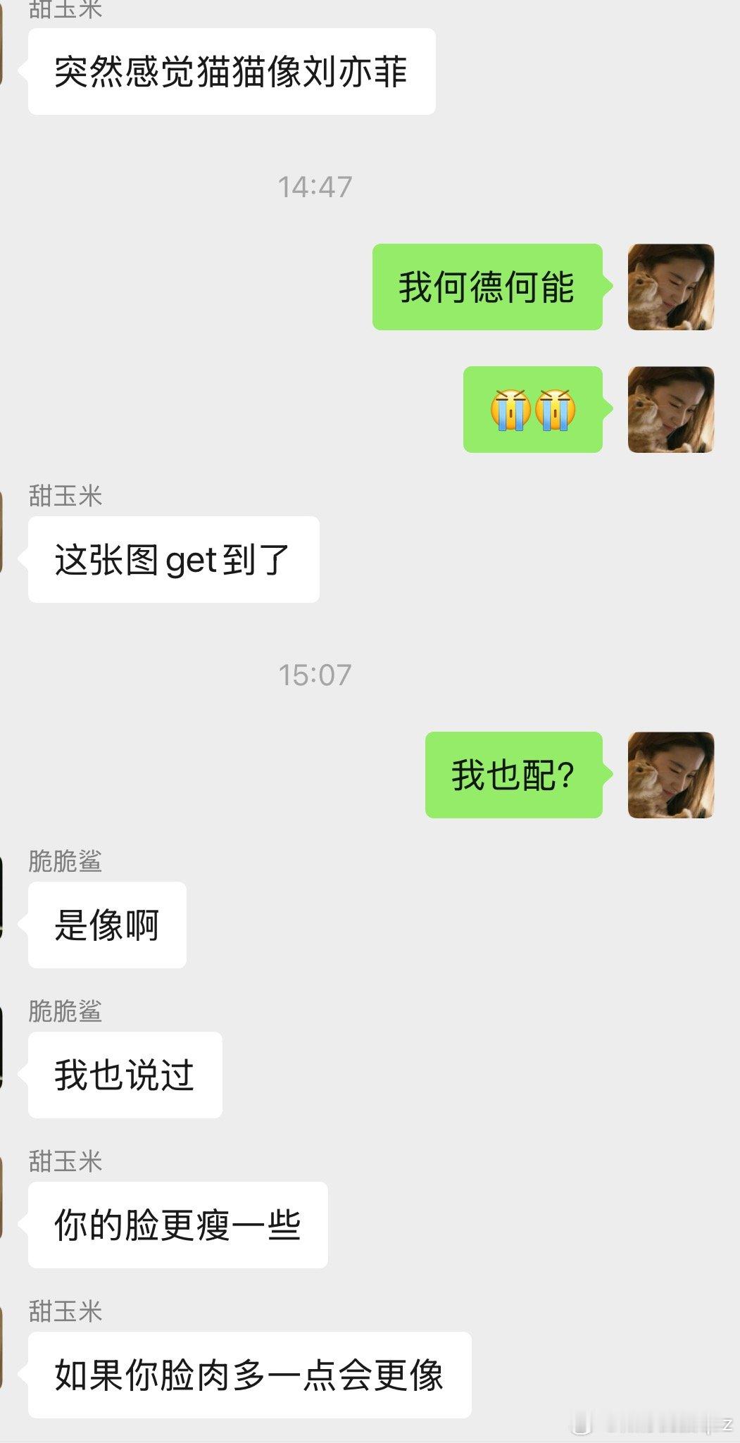 离开你们谁还把我当刘亦菲