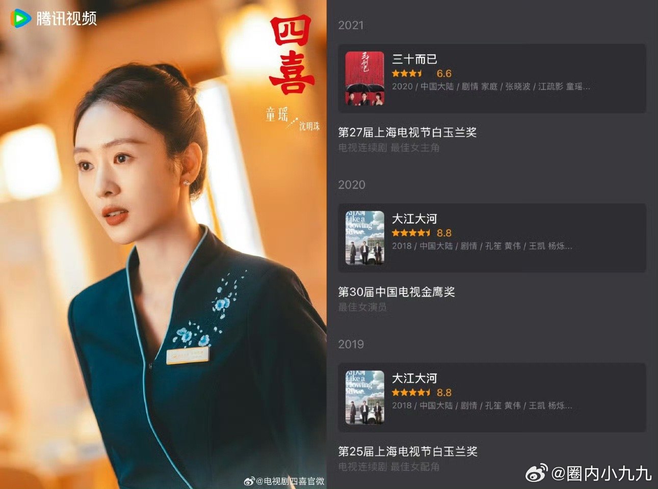 1个剧组13座奖杯 四喜这阵容也太强大了，相信绝对会有惊喜 ​​​