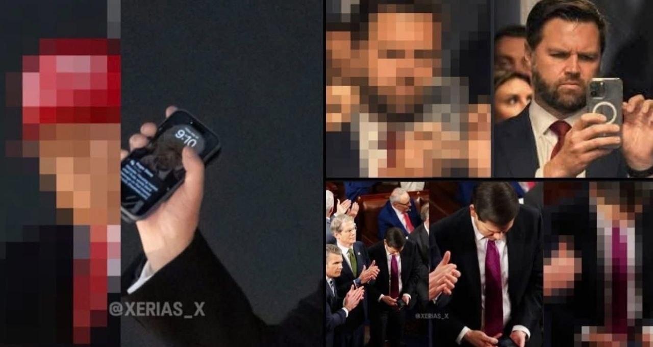 你有没有注意到，在像素化图像中，每个人都拿着手机！?️

他们是在告诉我们要看手