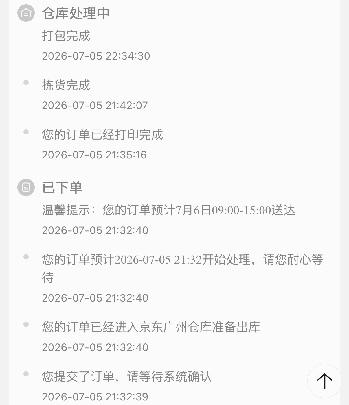 昨天晚上九点在京东买了东西连夜发货今天中午就到了仓配一体化是真的🐂🍺 