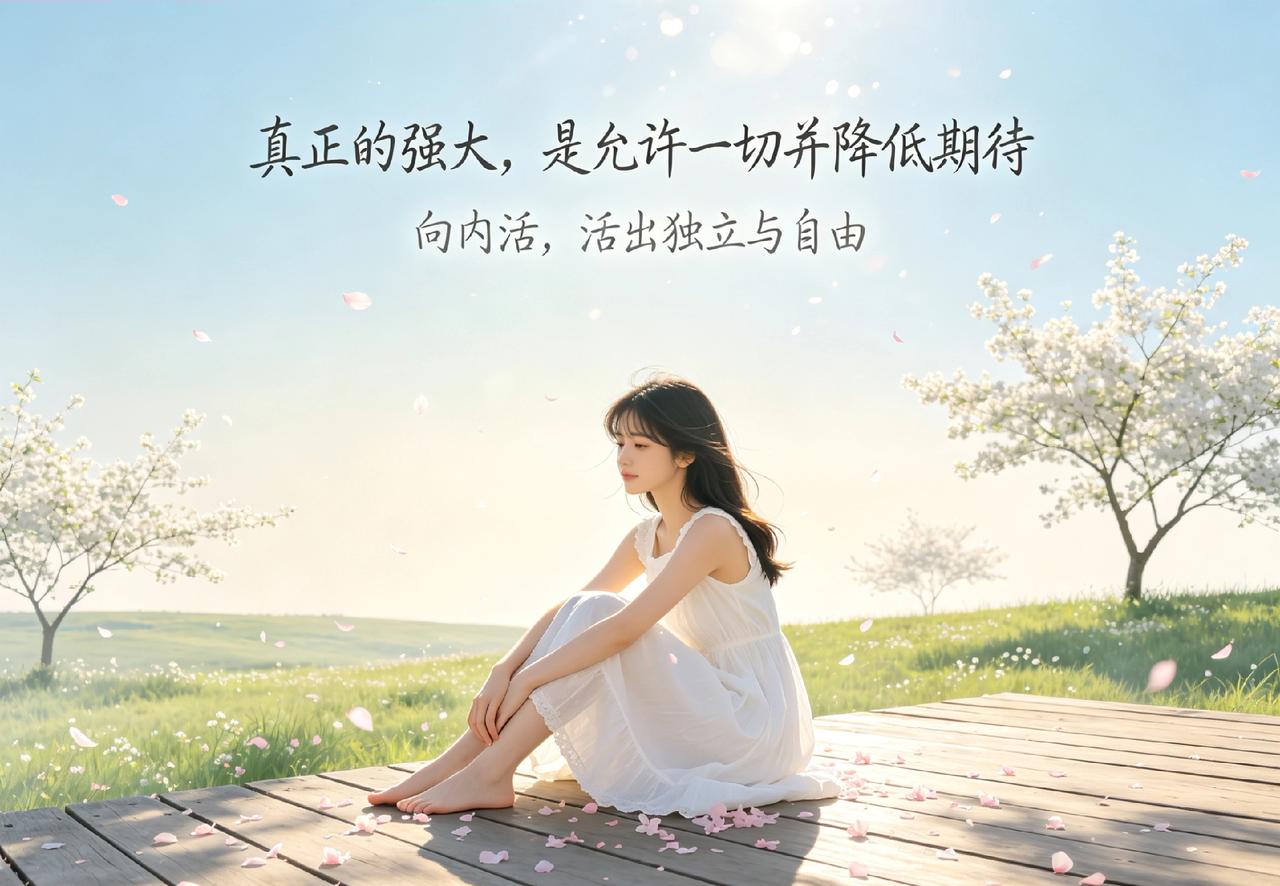 真正的强大，不是掌控一切，而是允许一切，并降低期待。
把别人在我们心中的分量，一