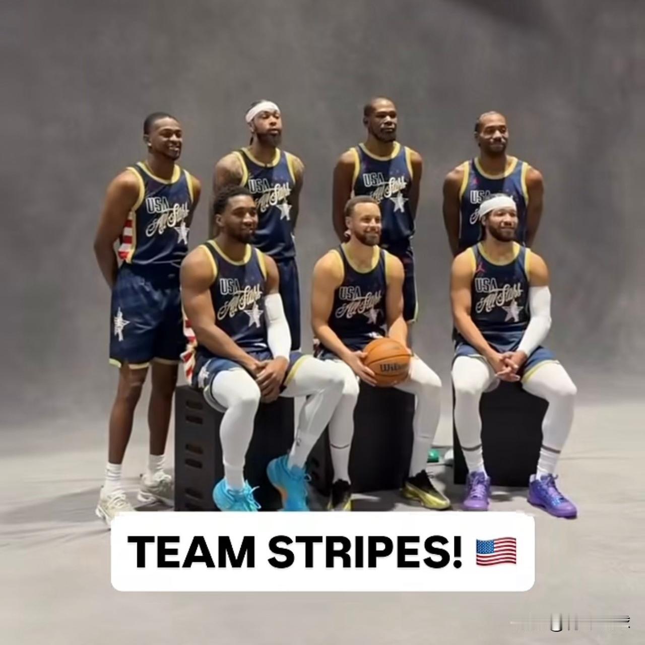 不止詹姆斯一个人啊！

NBA全明星集体合照于今天拍摄，有三名球员缺席，他们分别