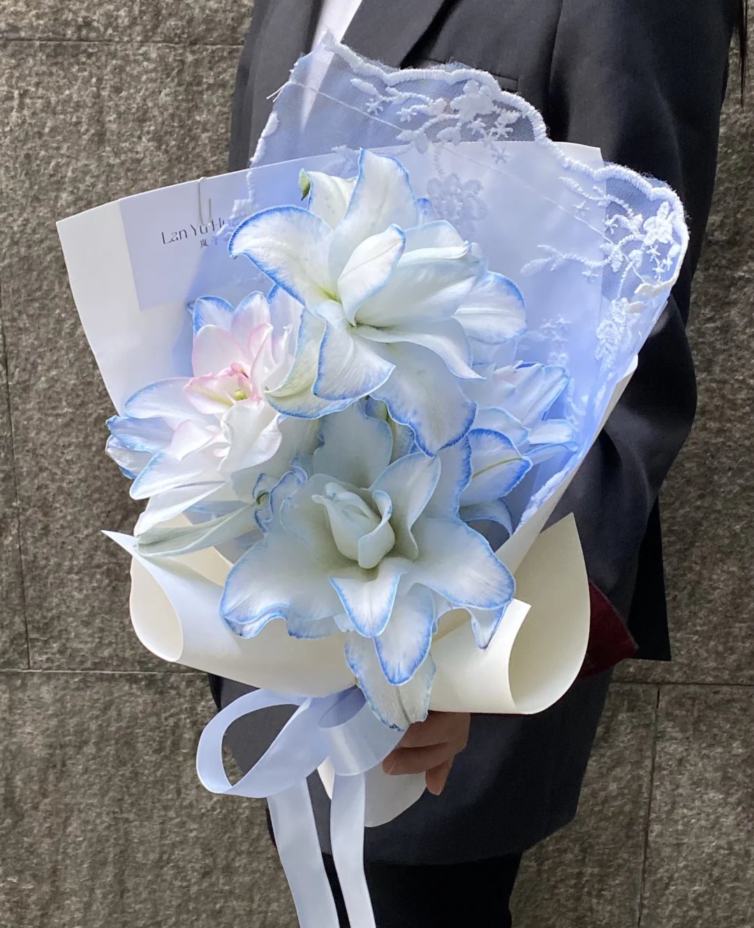 重瓣百合见面小花束➕1⃣️｜北京花店