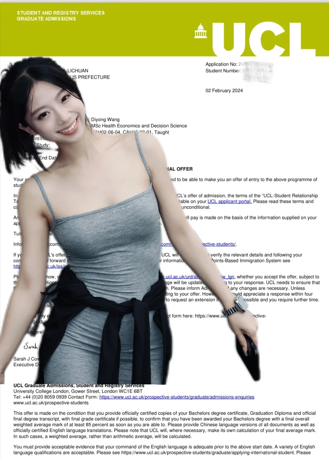 UCL申请经验|终于收到Dream school的offer