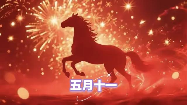 今日五月十一，“马年马月马日马时”，做好三件事，为全年讨个财多福多
 
今日农历