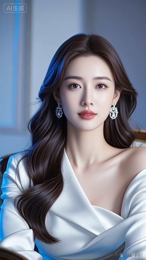 优雅气质女神，银光闪闪的晚礼服，惊艳全场！💃✨