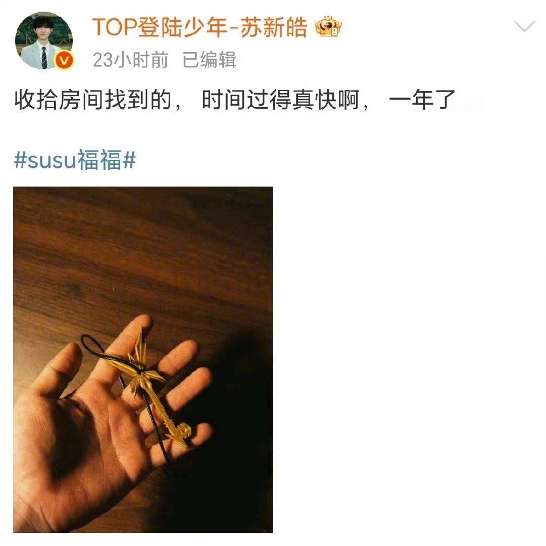 苏新皓曾经的愿望形成了闭环 一年前攥着金钥匙许下披荆斩棘的愿，如今真要踏上滚烫舞