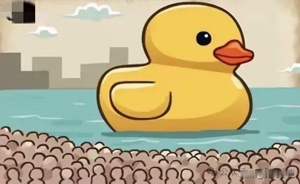 🐤巨型小黄鸭突袭！看图猜成语挑战来啦！
 
✨今日萌趣烧脑题上线！水面上漂着一