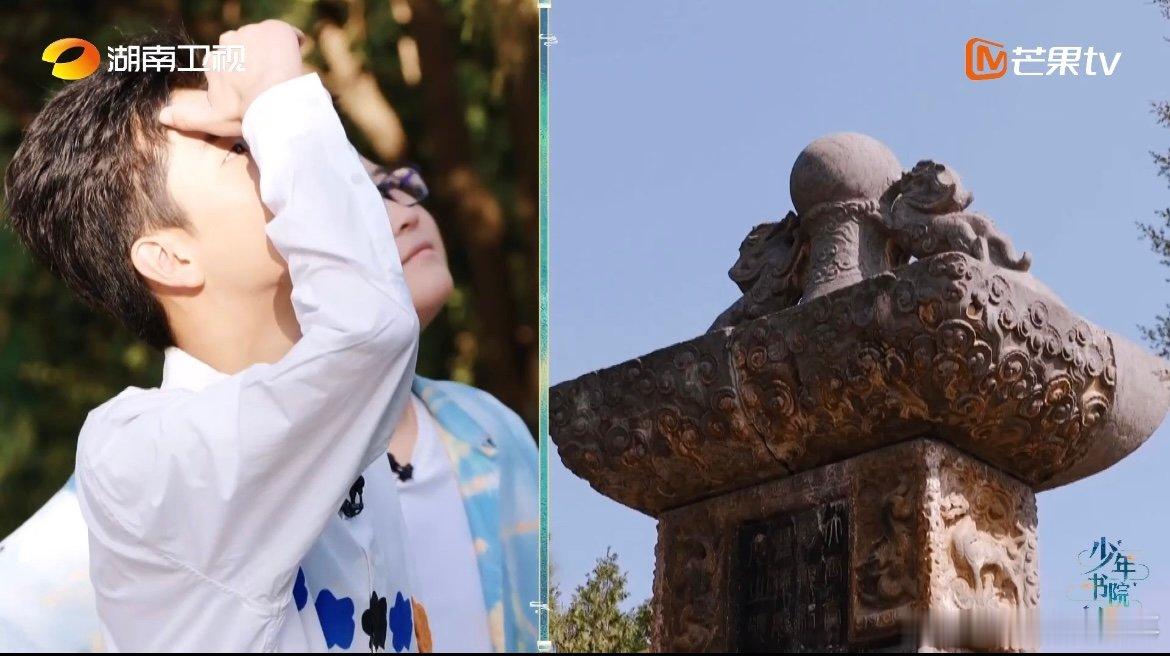 嵩阳书院中原碑王碑重13头大象 13头非洲象的重量压在青石上，却立得笔直挺拔。古