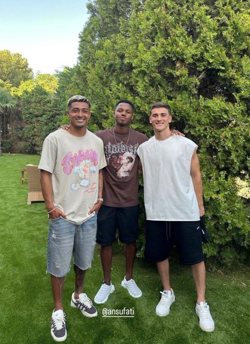 胡利安·阿劳霍、法蒂和加维#巴萨# ​​​