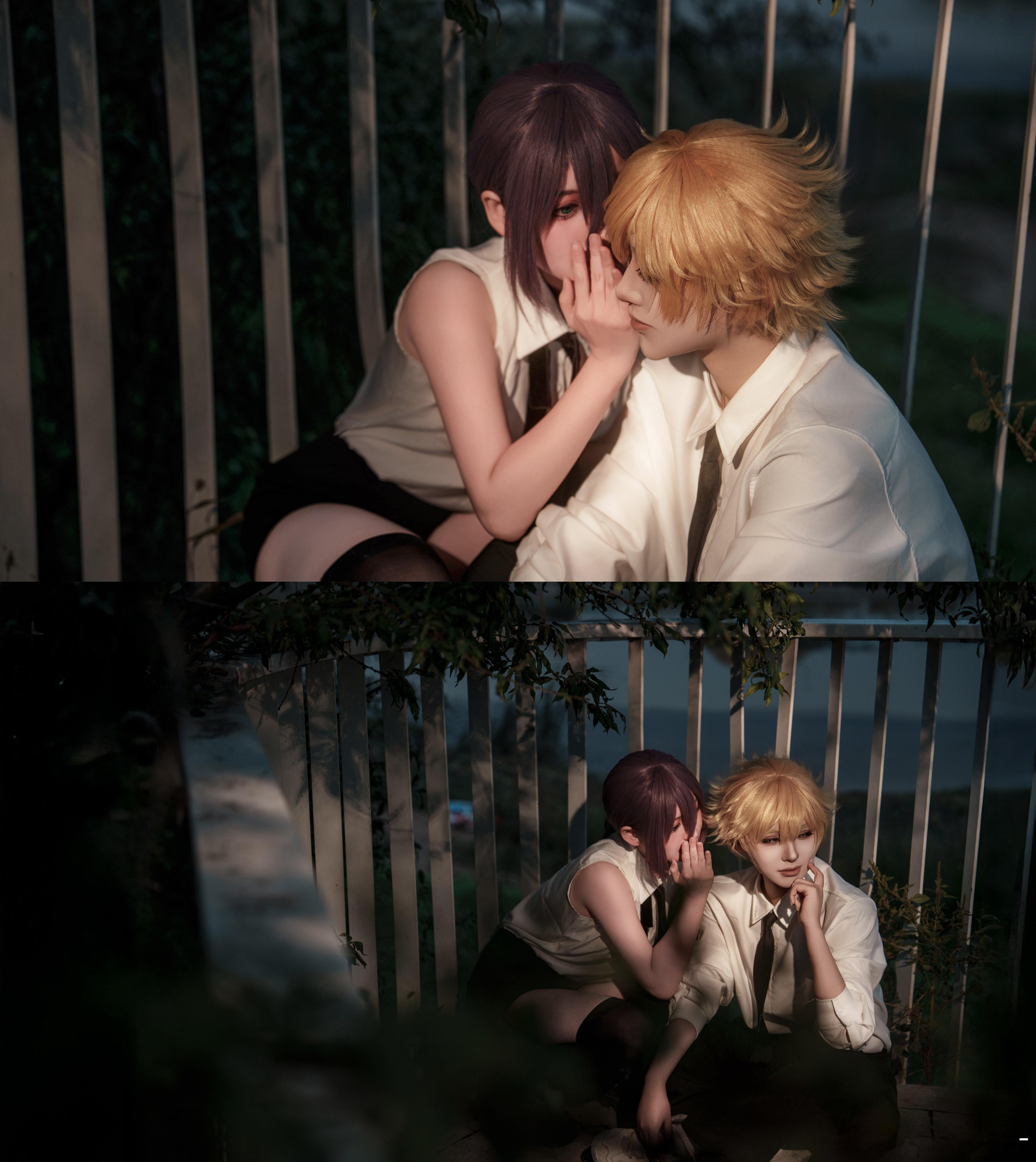 二次元cos大赏cosplay电锯人 「戀·花·電鋸」“和我一起逃走吧”————