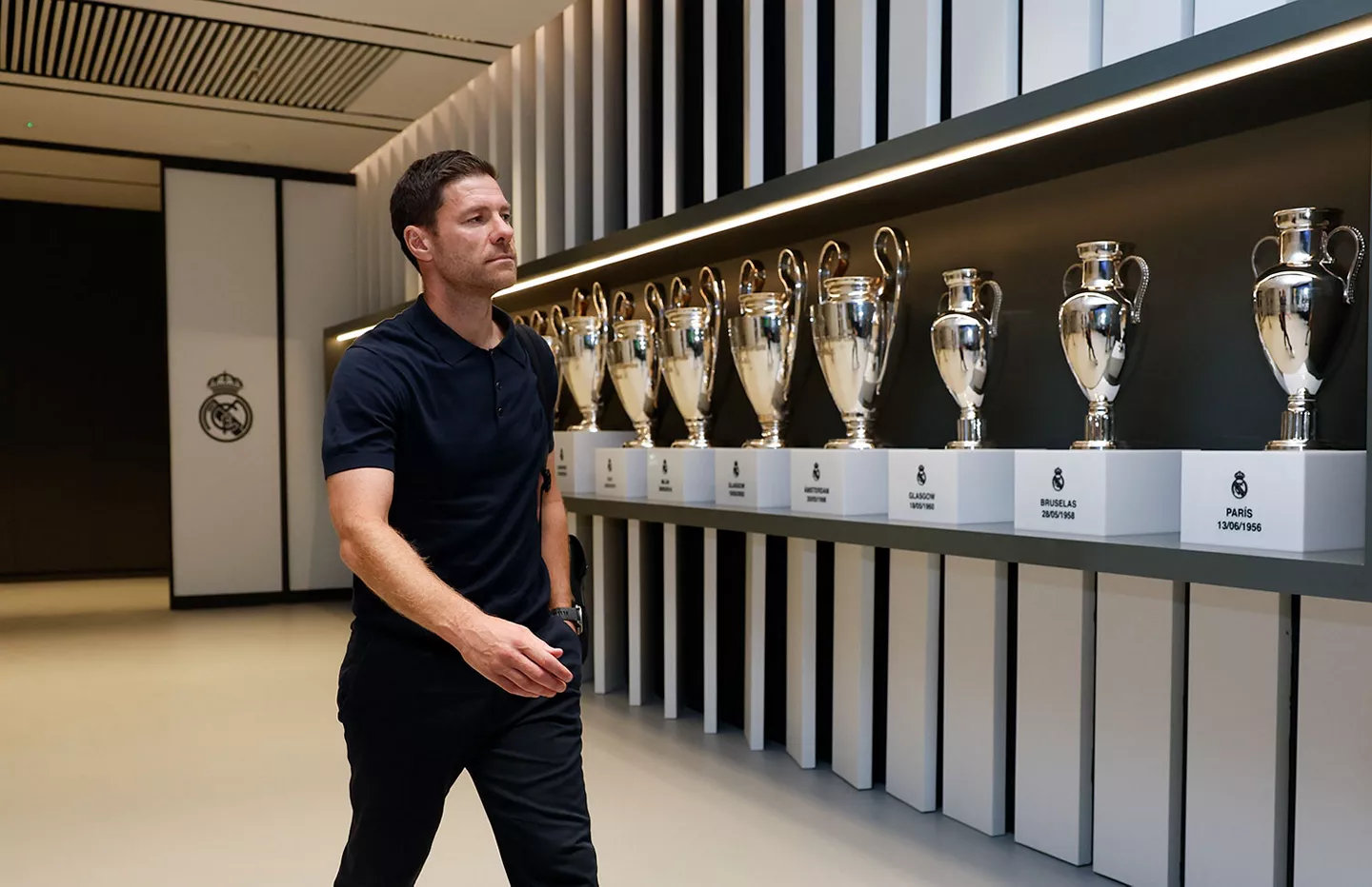 伯纳乌球场全新的内部通道。西甲联赛皇马vs奥萨苏纳halamadrid ​​​