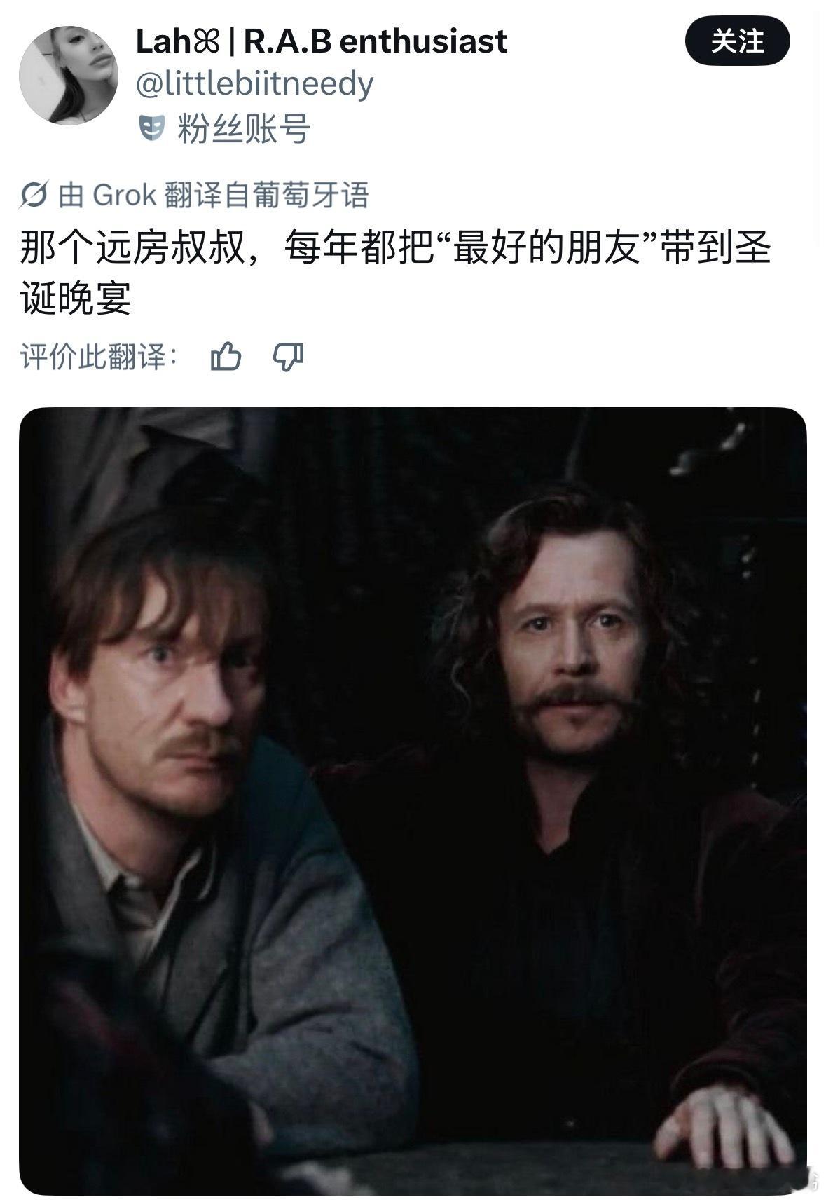 这是我见过的，对电影中wolfstar这一幕感觉表达得最中肯的方式，就是，你懂吧