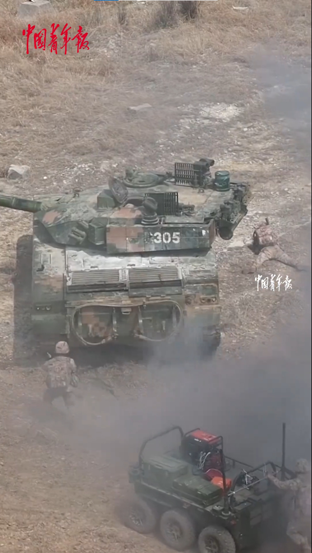 算是官泄了吧，96A改装主动防御系统 