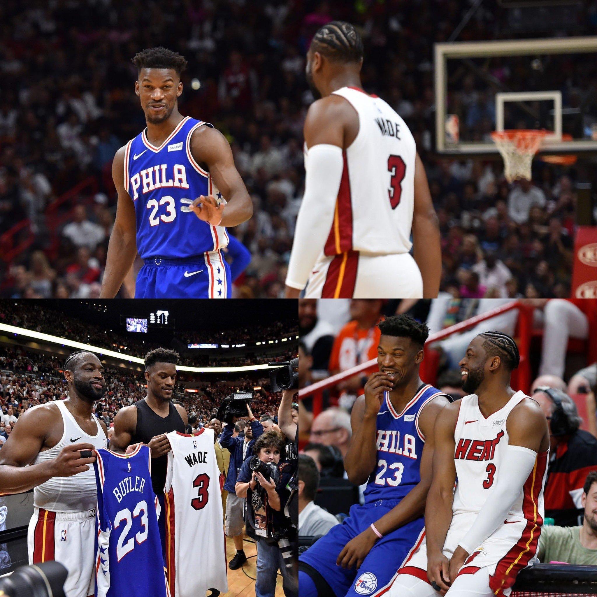 7年前的今天，韦德职业生涯最后一场主场比赛。一扇门关闭，一扇门开启…那一晚的迈阿