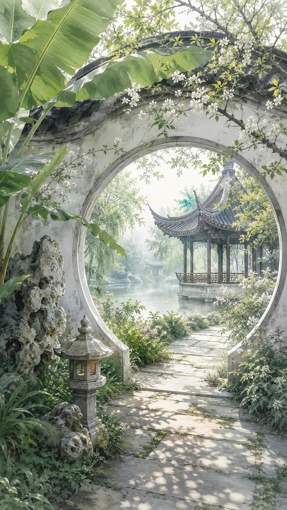 一框江南，满院清欢。 