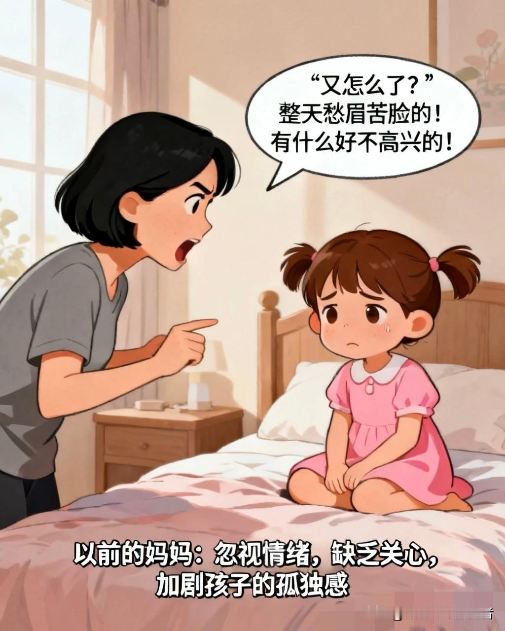 分享一张你喜欢的漫画图以前的妈妈vs现在的妈妈对比漫画系列治愈系图漫画 妈妈的差