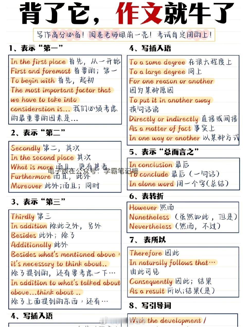 背熟这些你的英语就厉害了 ​​​